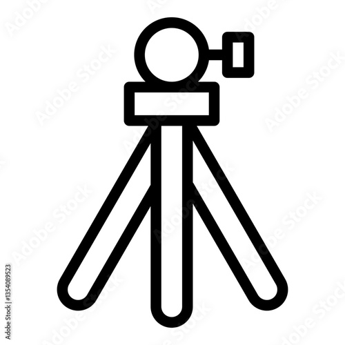 Tripod icon. Vector line icon	