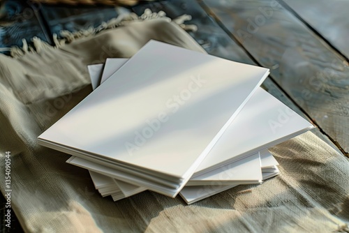 Ultra Hd Visual of Paper Brochure Stationery with Design Space