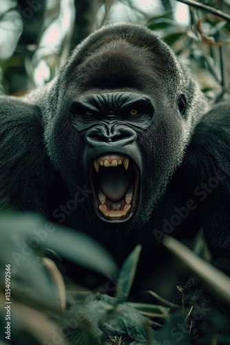 Crying Gorilla in the Wild