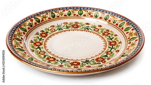 Decorative Plate with Floral Design