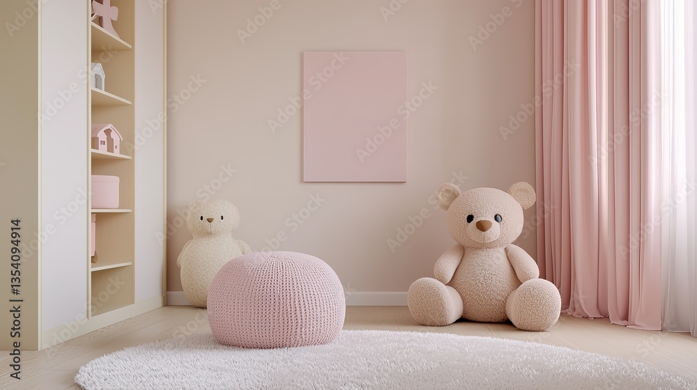Dreamy child room with warm atmosphere indoor space soft decor cozy design inviting viewpoint Dreamy child room with warm atmosphere indoor space soft decor cozy design inviting viewpoint