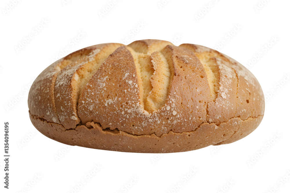 Freshly Baked Round Bread with Golden Crust and Crisp Texture Freshly Baked Round Bread with Golden Crust and Crisp Texture