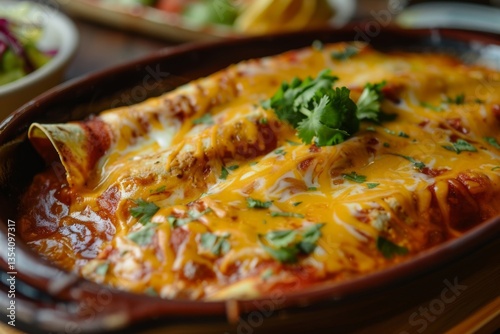 Wallpaper Mural Enchiladas covered in sauce served Torontodigital.ca