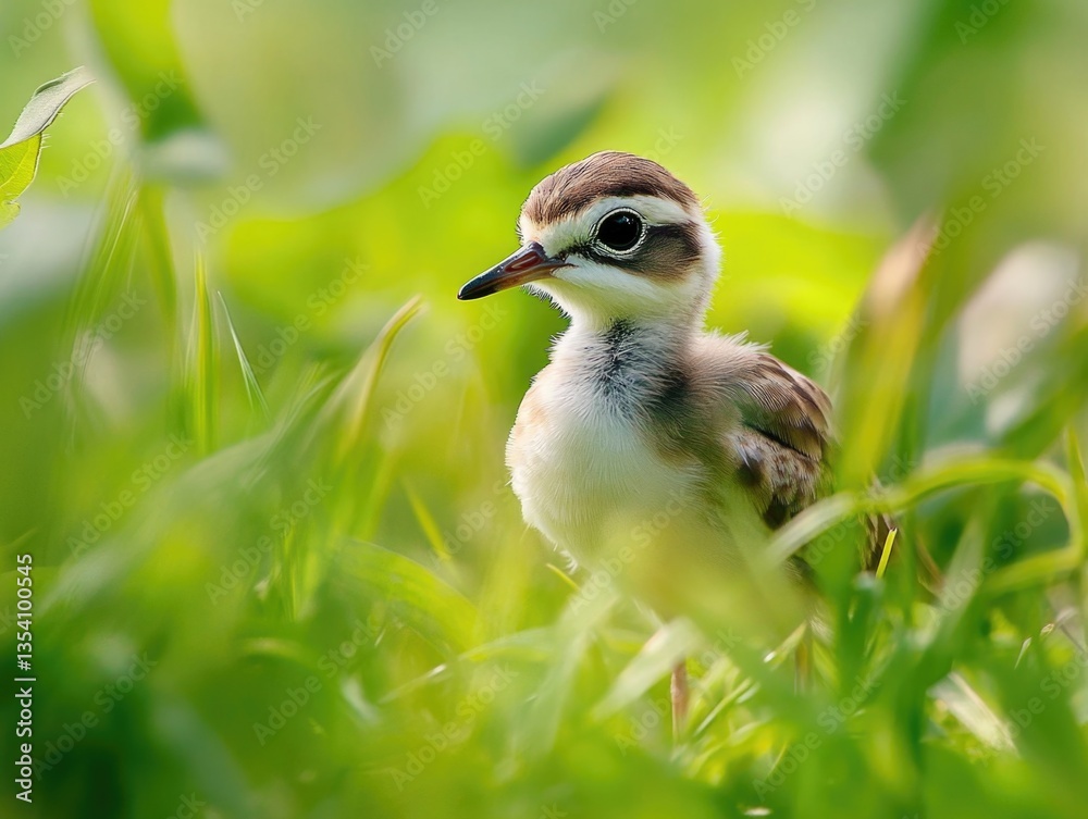 Obraz premium Young Bird in Grass