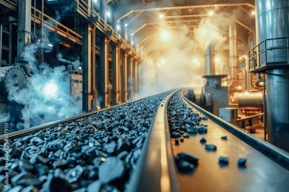 Obraz premium Industrial Conveyor System