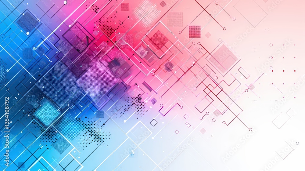 Abstract technology network graphic design Abstract technology network graphic design