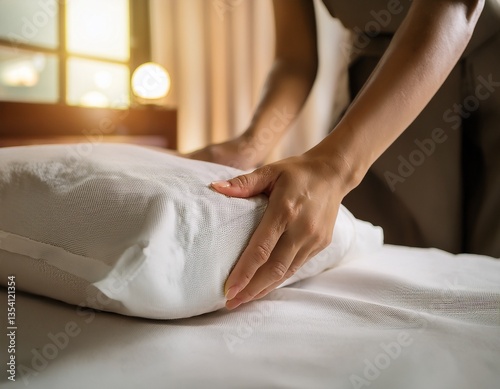Fluffing Perfection: Hotel Pillow Arrangement