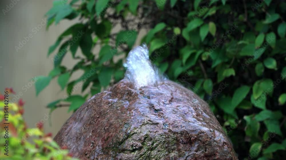 water stone in the garden 
