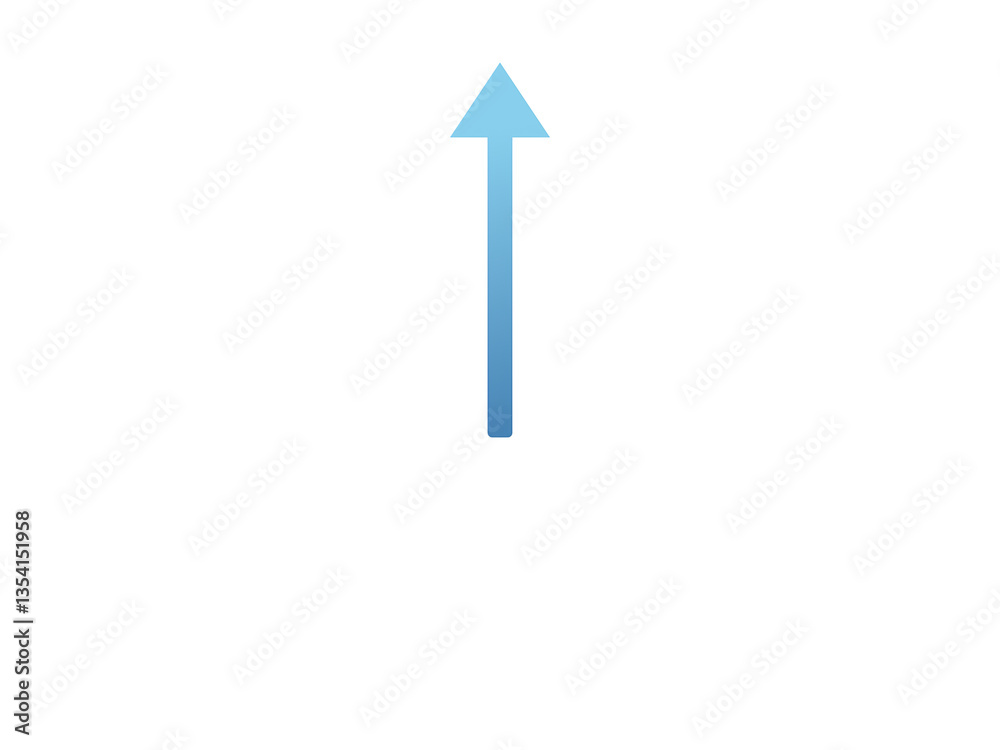 Fototapeta premium blue arrow isolated on white