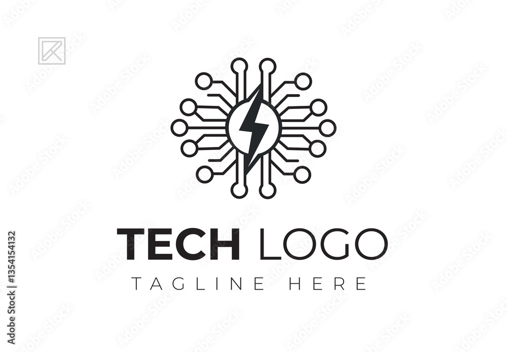 Techify Tech Logo Tech Logo Design Stock Template | Adobe Stock