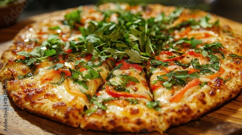 Vietnamese Style Rice Paper Pizza