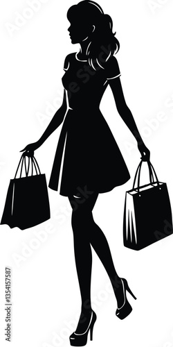 Shopping Girl silhouette