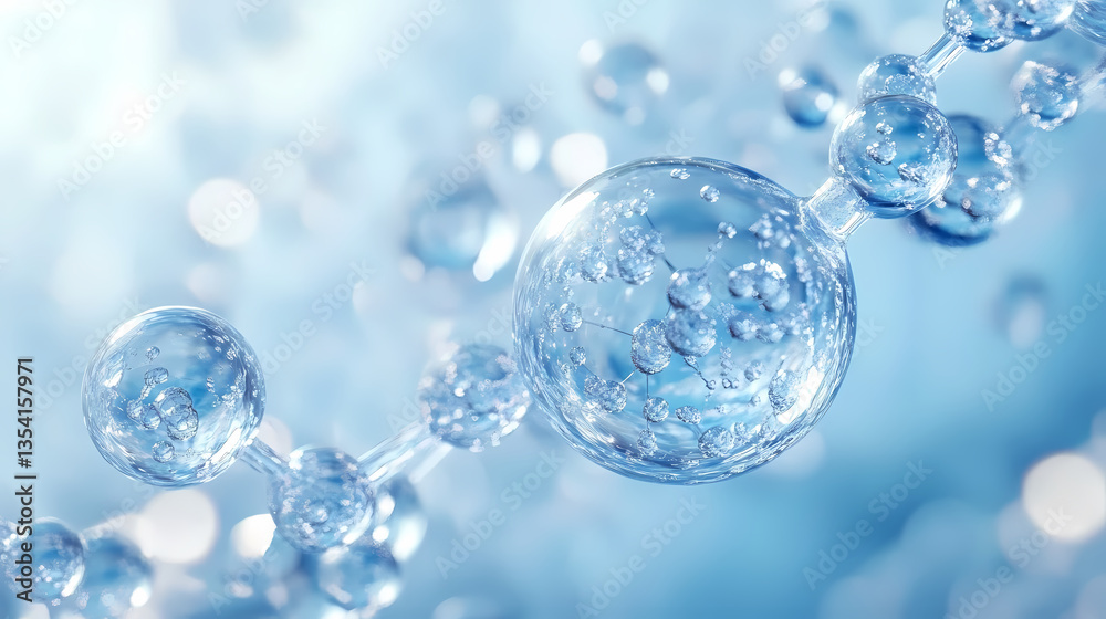 Close-up of molecular structure with blue background Close-up of molecular structure with blue background
