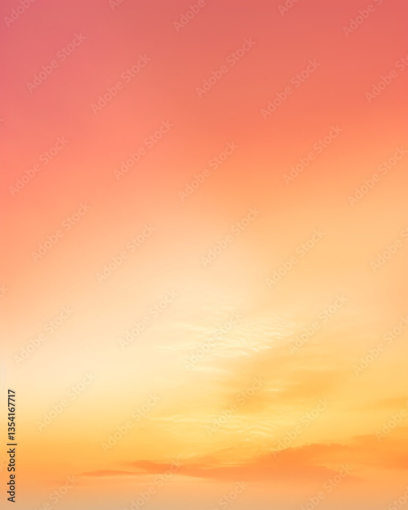 Obraz premium Stunning Sunrise Sky Gradient with Soft Clouds