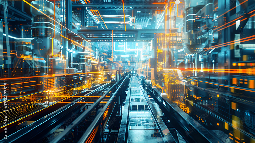 Close-up of an abstract pattern on a green background Rough industrial futuristic city street, Generative AI Close-up of an abstract pattern on a green background Rough industrial futuristic city street, Generative AI