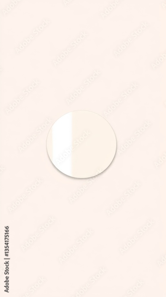 Minimalist circular on neutral beige background Minimalist circular on neutral beige background