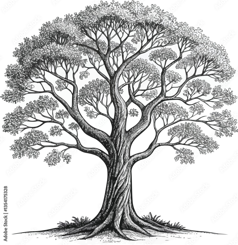 Obraz premium tree silhouette vector