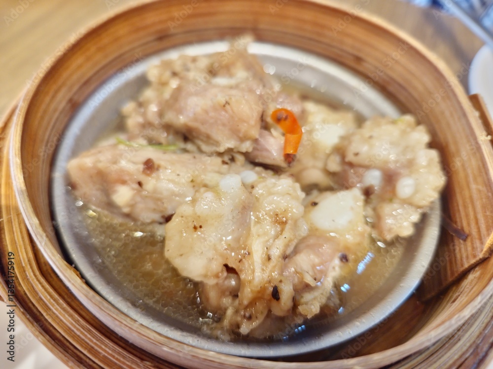 Dim Sum Styled Steamed Pork Rib with Fermented Black Bean