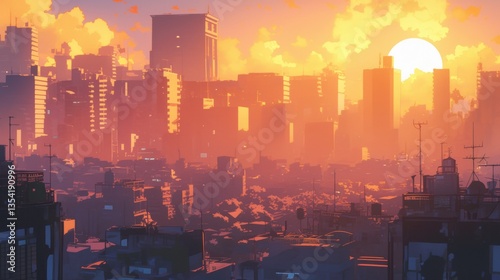 Wallpaper Mural wallpaper background big city view  Torontodigital.ca