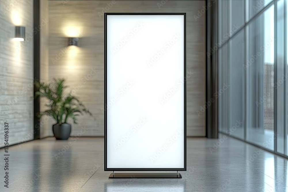 Vibrant Color Visual of Rollup Banner Stand Mockup Design Vibrant Color Visual of Rollup Banner Stand Mockup Design