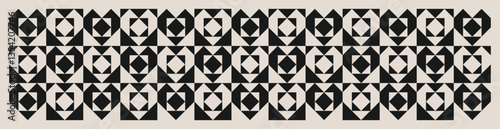 Seamless geometric square triangle pattern for backgrounds, banners, fabric design, home decor.

