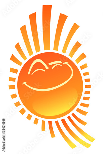 smiling sun icon.eps