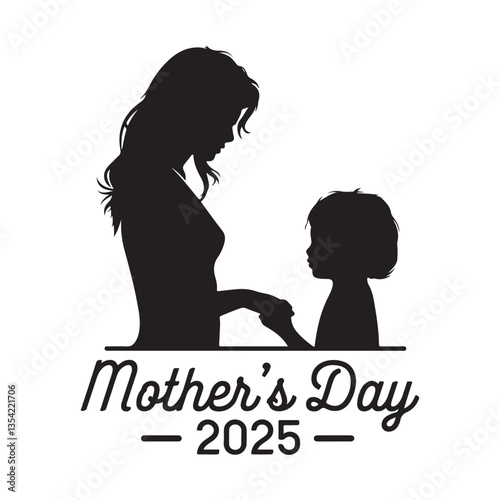 Happy Mothers day,Girl covering mother's eyes and giving her present
