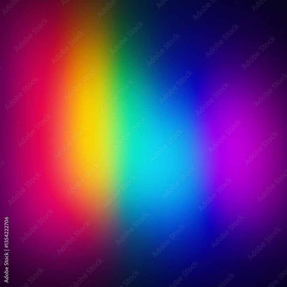 Obraz premium Gradient spectrum of neon colors merging together in harmony, radiant, vibrant, digital