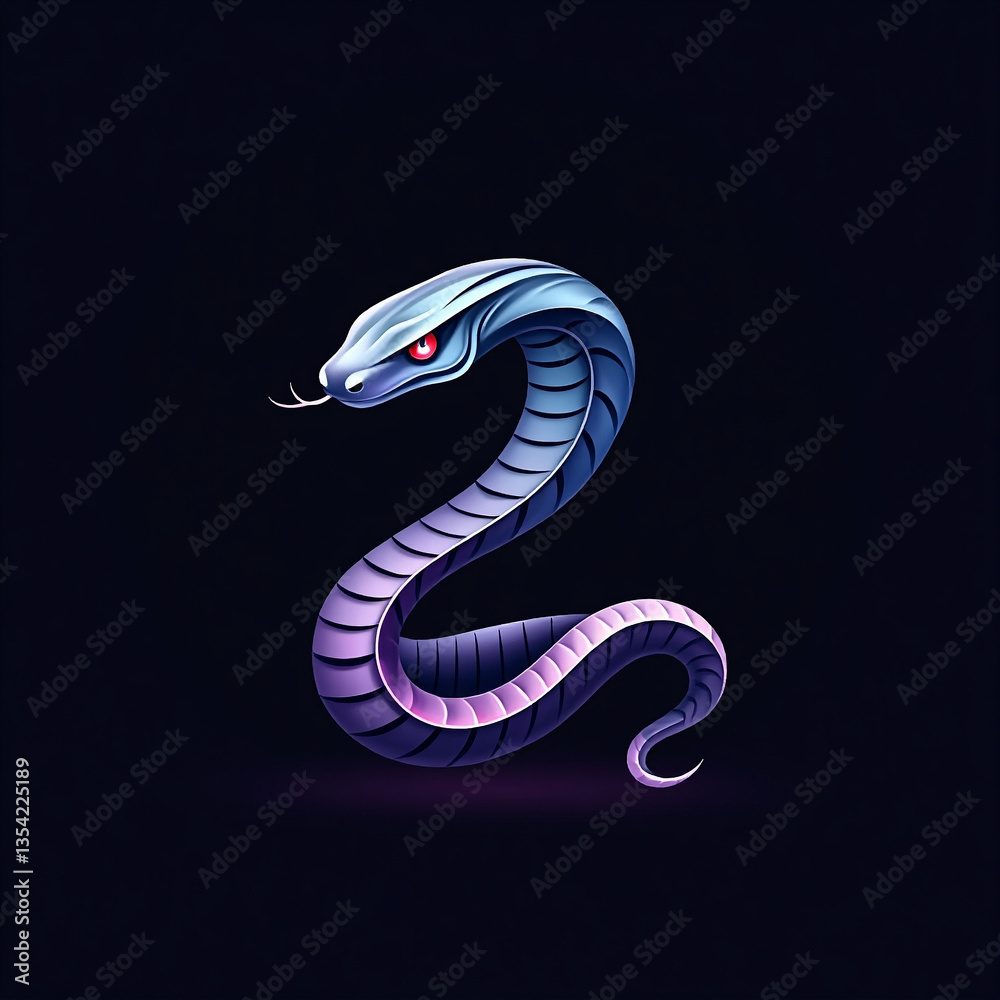 Fototapeta premium snake vector, SNAKE LOGO, illustration