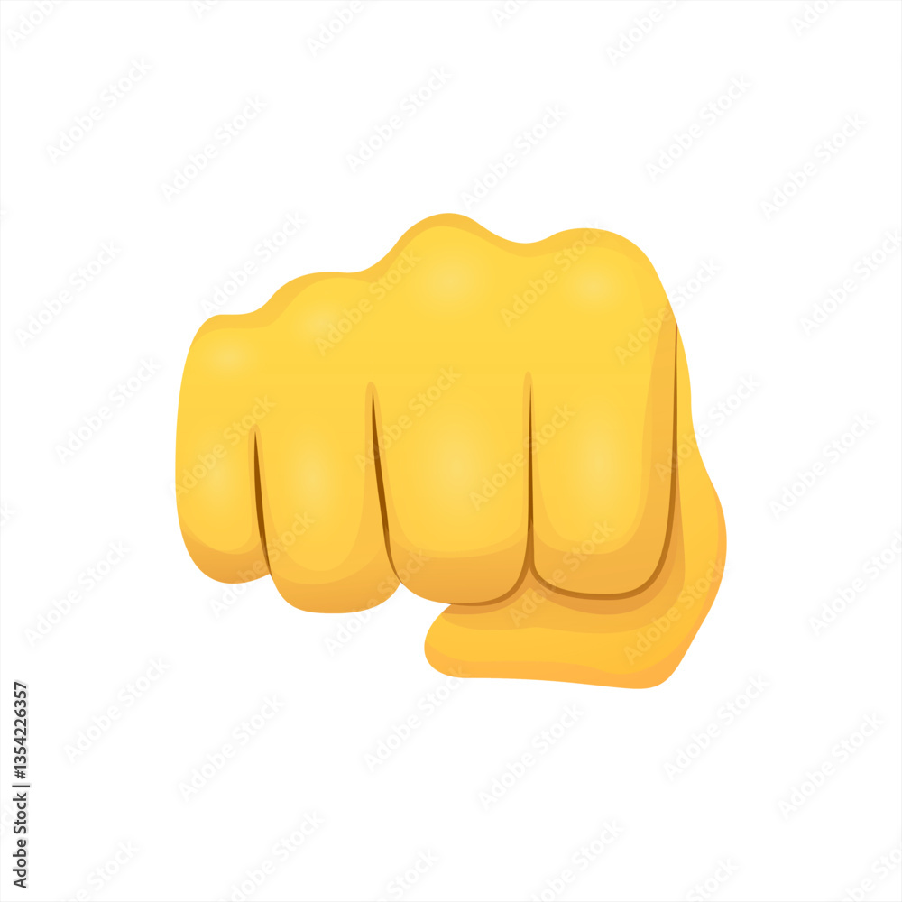 custom made wallpaper toronto digitalOncoming fist vector flat icon. Isolated fist emoji illustration vector 10 eps.