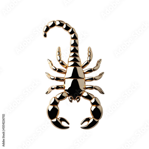 scorpion on white background