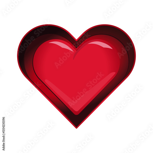 heart in box vector