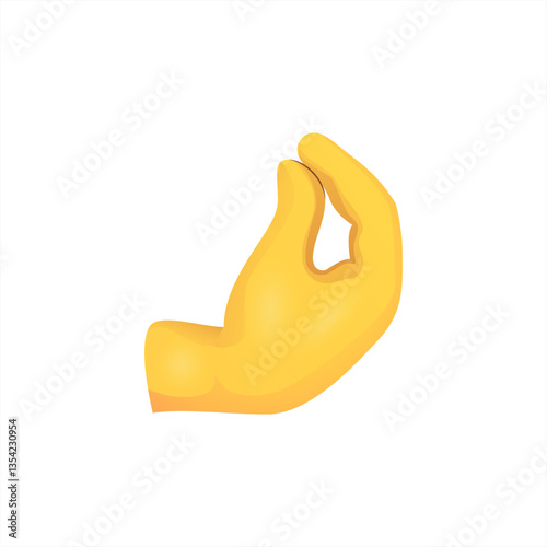 Pinched Fingers emoji vector symbol sign icon vector 10 eps.