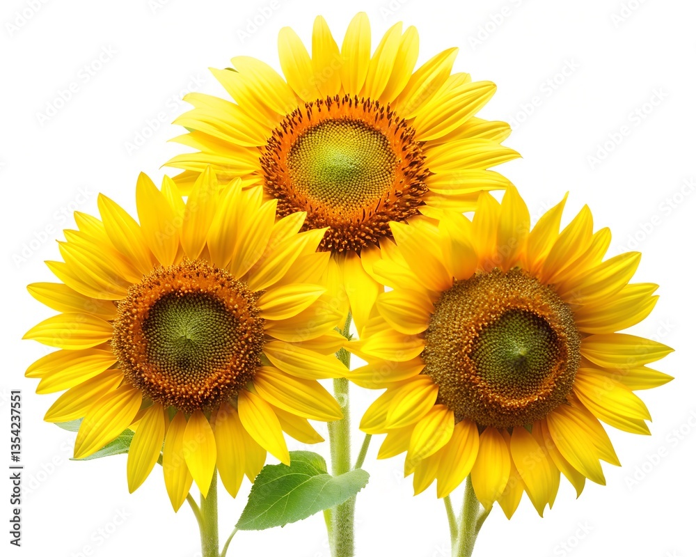 Obraz premium sunflower isolated on white