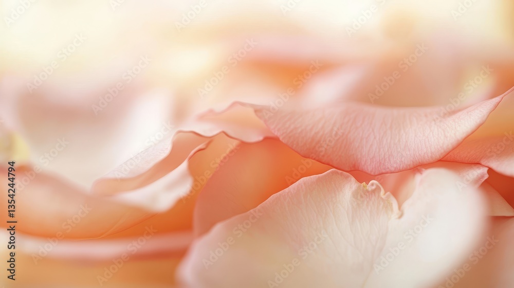 Naklejka premium Pink flower petals with a blurry background
