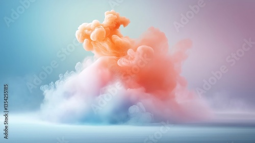 Vibrant paint swirling and splashing in water, creating colorful clouds and gradients.