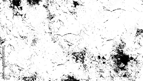 Wallpaper Mural White old concrete wall grunge texture - wide banner format background with copy space for text. Texture is black and white background, Pattern of cracks, chips, scuffs, dust, scratches.  Torontodigital.ca