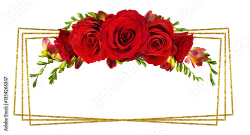 Velvet red rose flowers and...