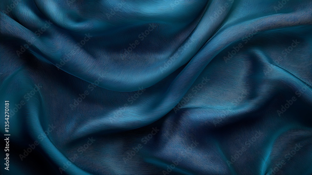 Obraz premium Luxurious Teal Fabric Texture