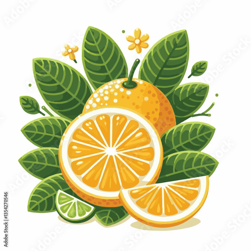 green, citrus, tropical, background, fresh, food, juice, organic, fruit, closeup, juicy, nature, leaf, vitamin, healthy, ripe, yellow, isolated, color, orange, natural, white, sweet, object, diet, ing