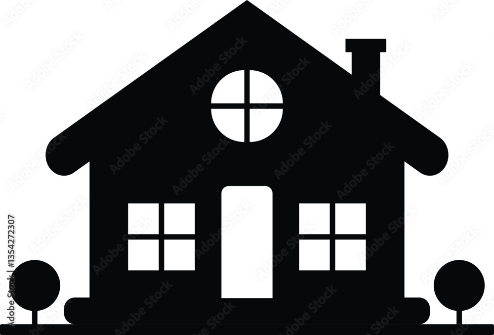 Home page icon. Simple house symbols. House icon isolated on white background. Home page icon. Simple house symbols. House icon isolated on white background.