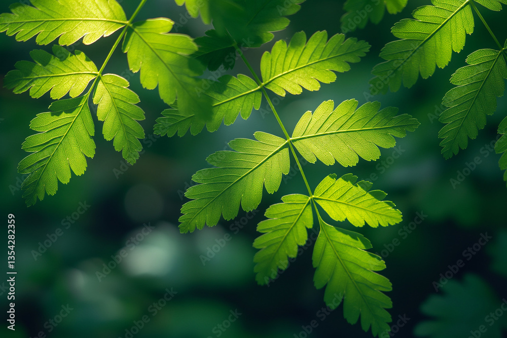 Nature's Embrace: The Beauty of green leaves in soft focus, bathed in gentle sunlight. Nature's Embrace: The Beauty of green leaves in soft focus, bathed in gentle sunlight.