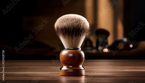 elegant wooden shaving brush exquisite grooming accessory