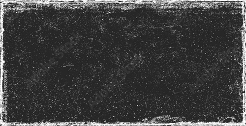 Obraz na płótnie Grunge texture pattern frame. Black design border. Old paper vector illustration. w salonie