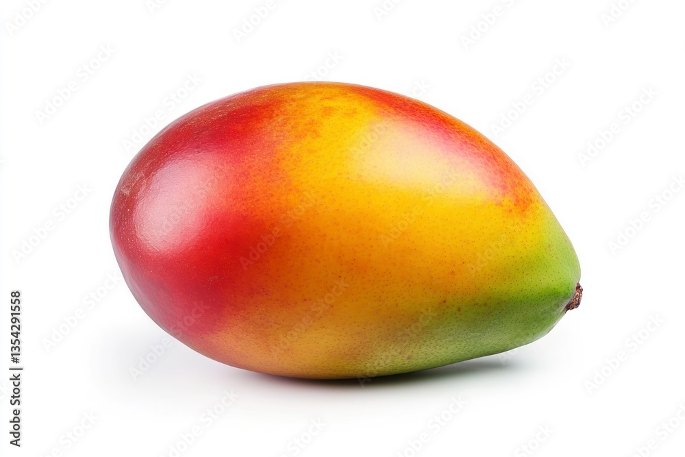 Close-up of Ripe Mango Fruit with Smooth Skin and Vibrant Colors Close-up of Ripe Mango Fruit with Smooth Skin and Vibrant Colors