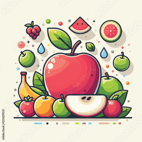 apple, fruit, fresh, juicy, food, ripe, sweet, isolated, healthy, red, diet, background, delicious, vegetarian, vitamin, organic, natural, nature, leaf, white, bright, object, nutrition, agriculture, 