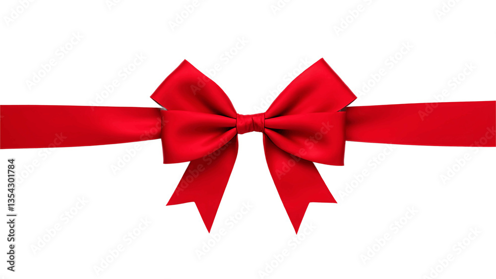 red ribbon gift bow isolated on transparent background red ribbon gift bow isolated on transparent background