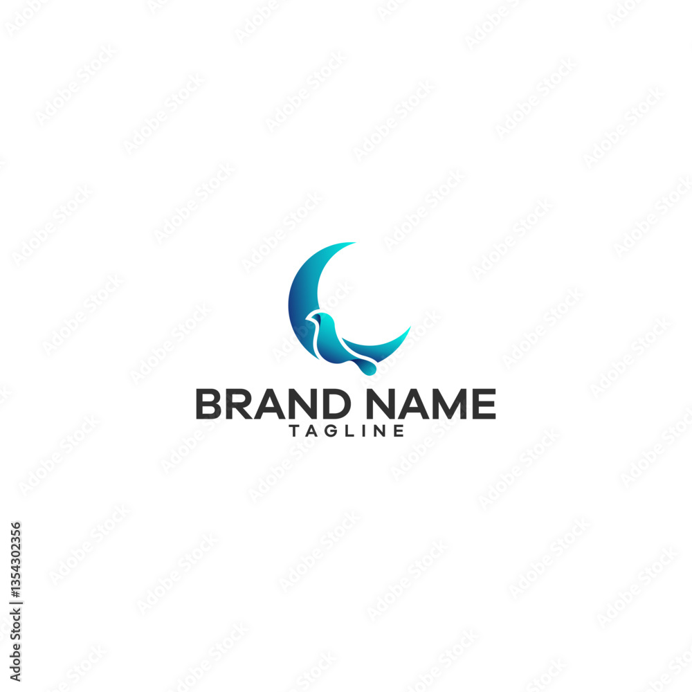 Moon bird logo