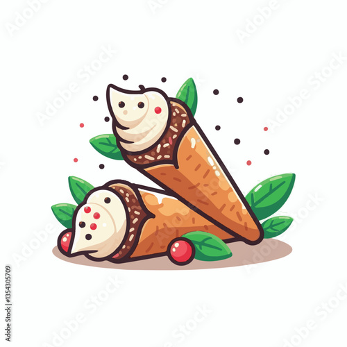 dessert, pastry, sweet, cannoli, food, chocolate, cream, italian, delicious, bakery, gourmet, italy, traditional, cannolo, background, sicily, breakfast, white, filling, creamy, sugar, baked, crust, c