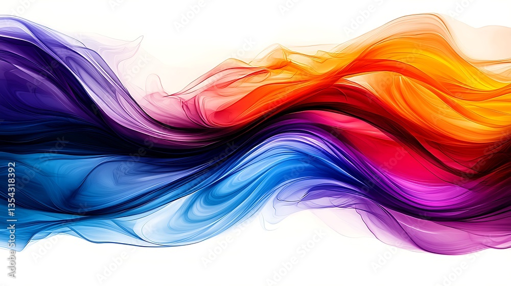 Vibrant Color Wave Abstract Background Design. Vibrant Color Wave Abstract Background Design.